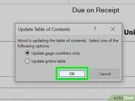 Image titled Edit the Table of Contents in Word Step 9