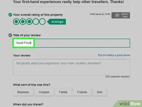 Image titled Write a Review on TripAdvisor Step 9