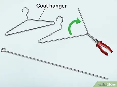 Image titled Use a Coat Hanger to Break Into a Car Step 1