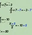 Solve Two Step Algebraic Equations