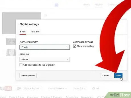 Image titled Change a Public Playlist into a Private Playlist on YouTube Step 6