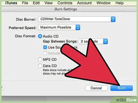 Image titled Burn a CD from Amazon Downloads Step 18