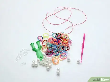 Image titled Make Loom Bands with Beads Step 1