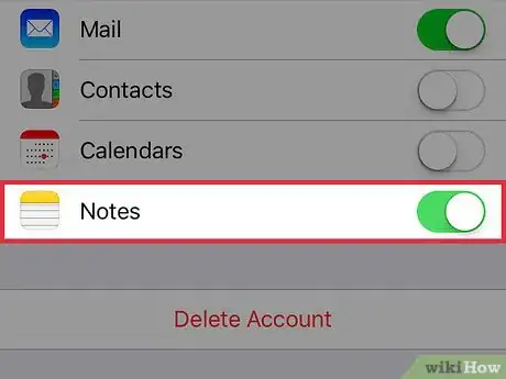 Image titled Add Notes from an Email Account to an iPhone Step 5