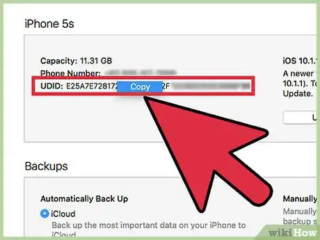 Image titled Obtain the Identifier Number (UDID) for an iPhone, iPod or iPad Step 6