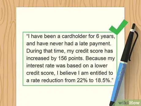 Image titled Write a Letter to Reduce Credit Card Interest Rates Step 22