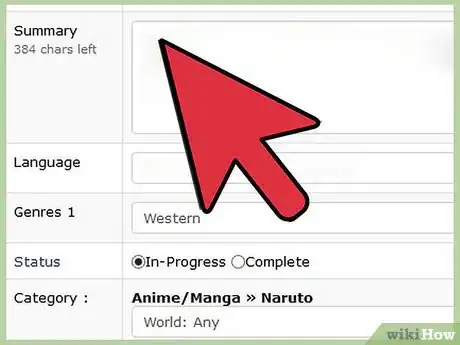 Image titled Submit a Fanfiction to Fanfiction.Net Step 15