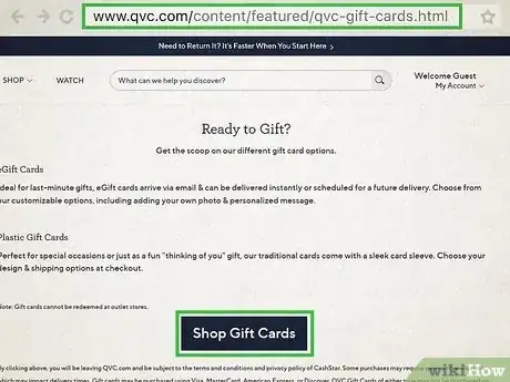 Image titled Use Qvc Gift Card Step 6