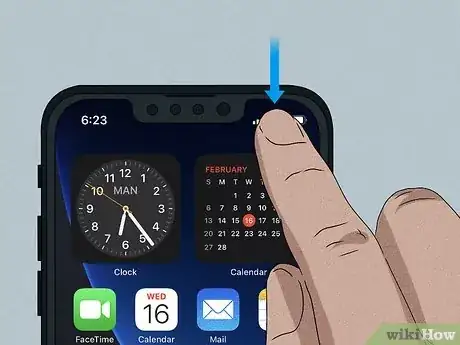 Image titled Turn Off Flashlight on iPhone 12 Step 1