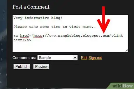 Image titled Post a Comment on a Blog With an Embedded Link Step 5