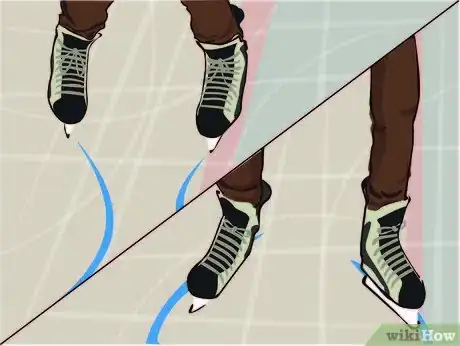 Image titled Ice Skate Backwards Step 1