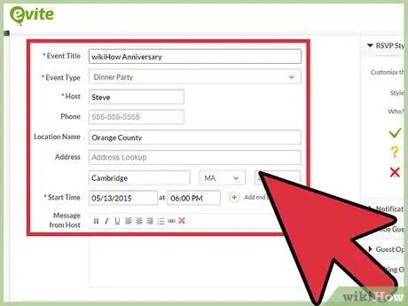 Image titled Make an Evite Step 6