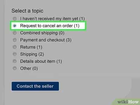 Image titled Cancel an Order on eBay Step 14