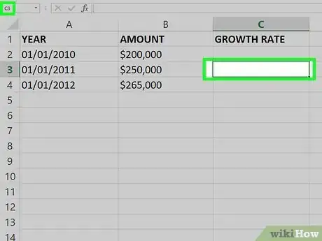 Image titled Calculate Average Growth Rate in Excel Step 5