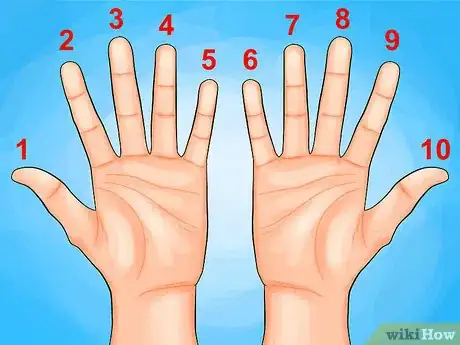 Image titled Multiply With Your Hands Step 1