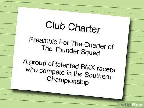 Image titled Write a Club Charter Step 2