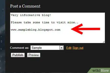 Image titled Post a Comment on a Blog With an Embedded Link Step 4