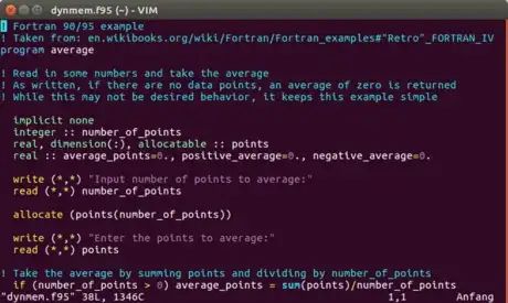 Image titled Modern fortran example screenshot.png