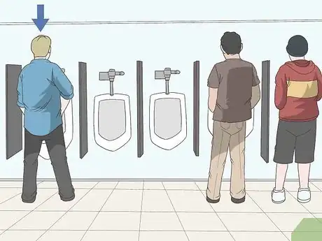 Image titled Use a Urinal Without Splashing Yourself Step 3