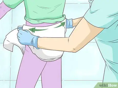 Image titled Change a Disposable Adult Diaper While Standing Step 10