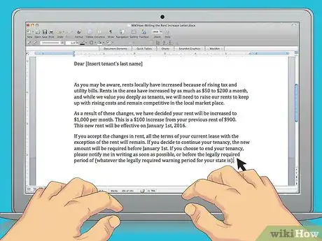 Image titled Notify a Tenant in Writing of an Increase Step 8