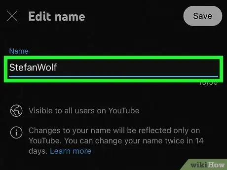 Image titled Change Your Username on YouTube Step 6