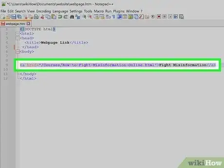 Image titled Create a Link With Simple HTML Programming Step 5