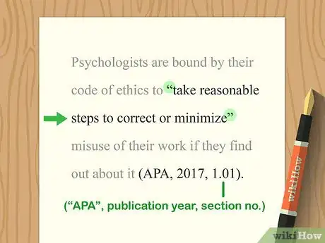 Image titled Cite the APA Code of Ethics Step 6