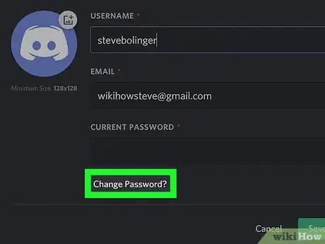 Image titled Change Your Discord Password on a PC or Mac Step 12