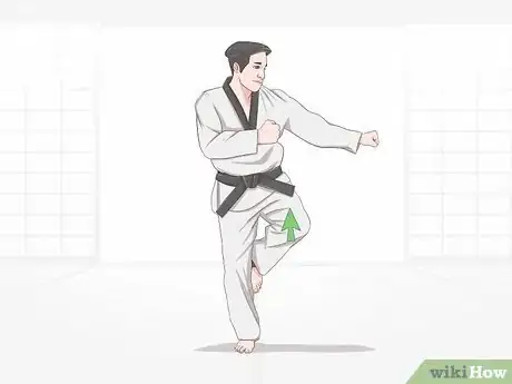 Image titled Execute Jump Kicks (Twio Chagi) in Taekwondo Step 14