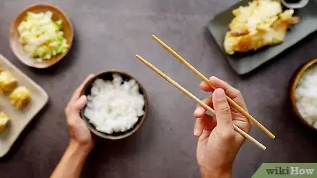 Image titled Eat Rice with Chopsticks Step 1