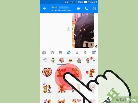 Image titled Use Stickers on Facebook Messenger Step 5