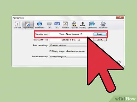Image titled Change the Appearance Settings on Safari Step 4