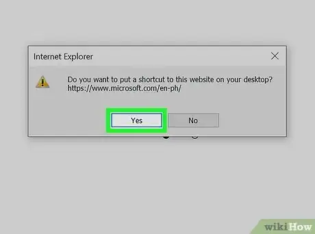 Image titled Create a Shortcut to a Website on Your Desktop with Internet Explorer Step 5