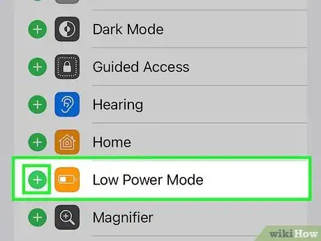 Image titled Add Low Power Mode to Control Center Step 4