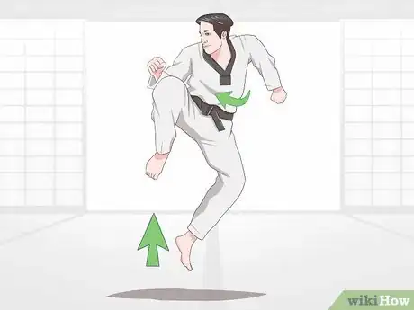 Image titled Execute Jump Kicks (Twio Chagi) in Taekwondo Step 39