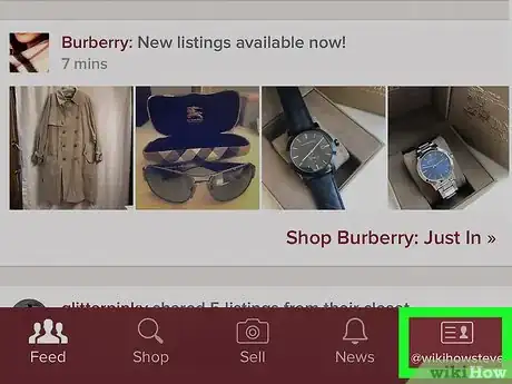 Image titled Delete a Listing on Poshmark on iPhone or iPad Step 2