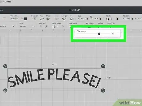 Image titled Curve Text in Cricut Step 5