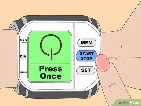 Image titled Use a Wrist Blood Pressure Monitor Step 5