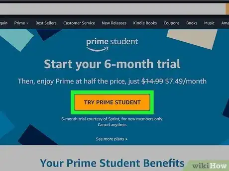 Image titled Sign Up for Free Amazon Prime Student