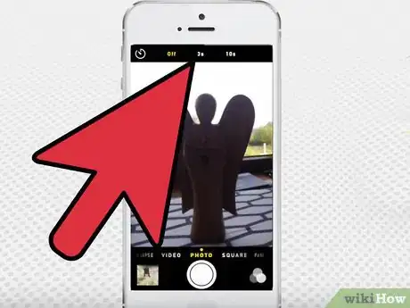 Image titled Set a Timer on the iPhone Camera Step 4
