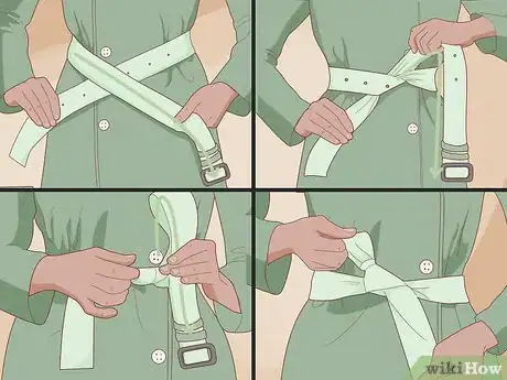 Image titled Tie a Belt on a Trench Coat Step 3