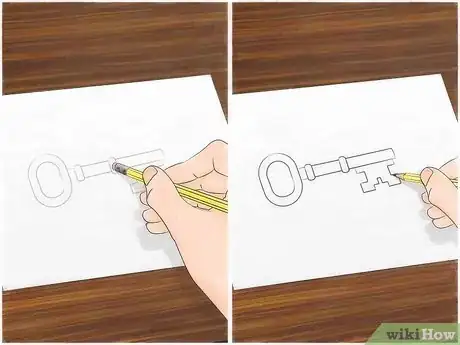 Image titled Draw a Key Step 5