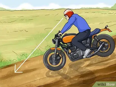 Image titled Ride a Motorcycle Downhill Step 4