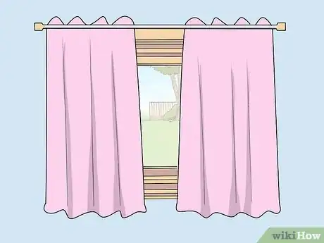 Image titled Hang Curtains over Vertical Blinds Step 9