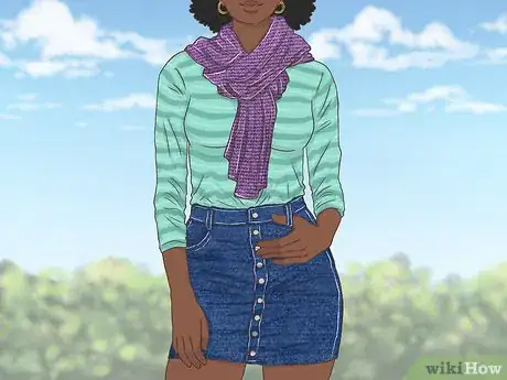 Image titled Style a Denim Skirt Step 15