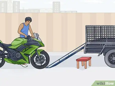 Image titled Tie Down a Street Bike on a Trailer Step 5