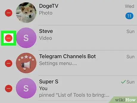 Image titled Delete Messages on Telegram on iPhone or iPad Step 12