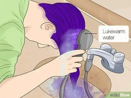 Image titled Wash Out Hair Dye Step 1