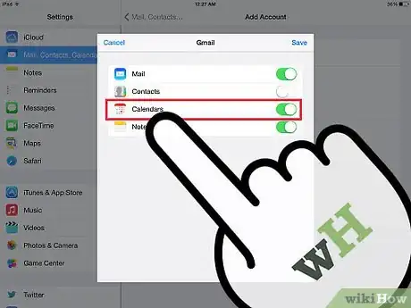 Image titled Add Gmail Calendars to an iPad Step 6